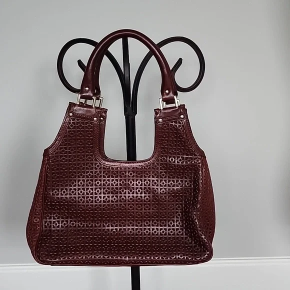 Kate Spade brown leather perforated purse - Picture 3 of 10